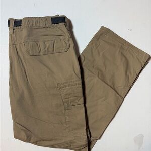 BC Clothing Convertible Zip Off Cargo Pants L x 30 Tan Nylon Blend Hiking